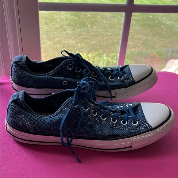Converse Denim Blue Unisex Sneakers M10.5W12.5 - Picture 3 of 7